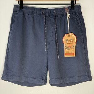 NWT Faherty Essential Drawstring 6.5” Organic Cotton Washed Navy
